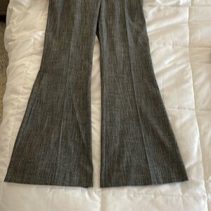 Grey flared pants from The Limited